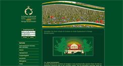 Desktop Screenshot of hotelsophienhof.de